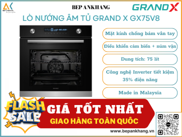 Lò nướng âm tủ Grand X GX75V8 - Made in Malaysia